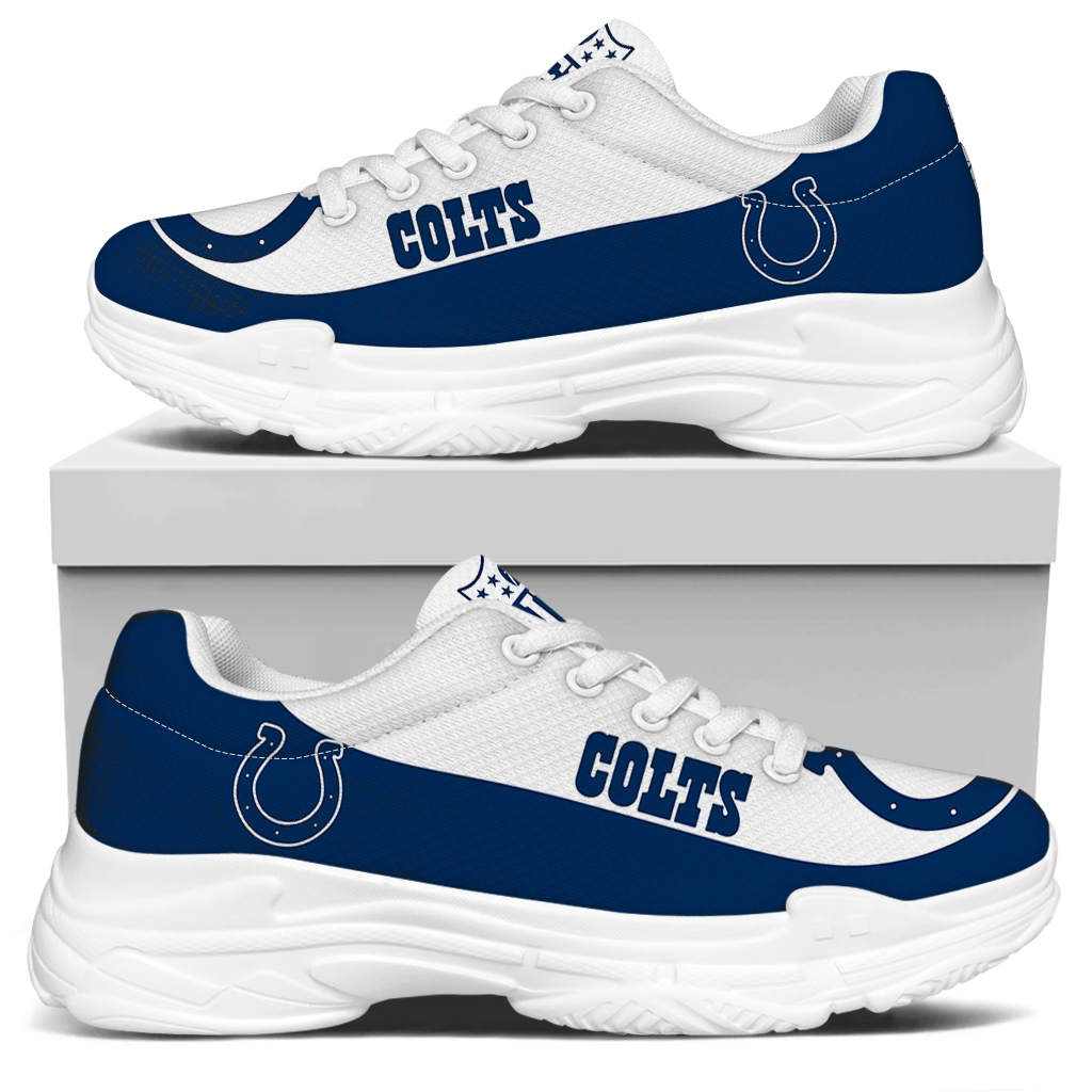 Men's Indianapolis Colts Edition Chunky Sneakers With Line 004